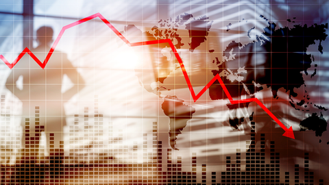 Blitzstrahl auf einer Weltkarte