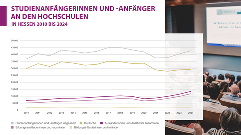 Studienanfängerinnen und -anfänger an den Hochschulen 2010 bis 2024 Studienanfängerinnen und -anfänger an den Hochschulen 2010 bis 2024